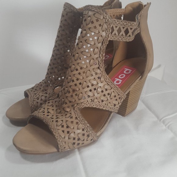 POP GUAPO Sand Open Toe Ankle Fashion Size 10 M - Picture 6 of 9